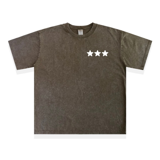 スタープリント　フェードTシャツ　N1444