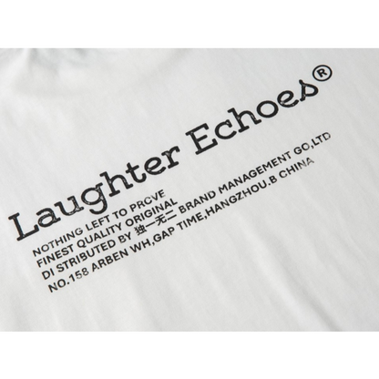 【Laughter Echoes】ミニマルプリント　Tシャツ　N315