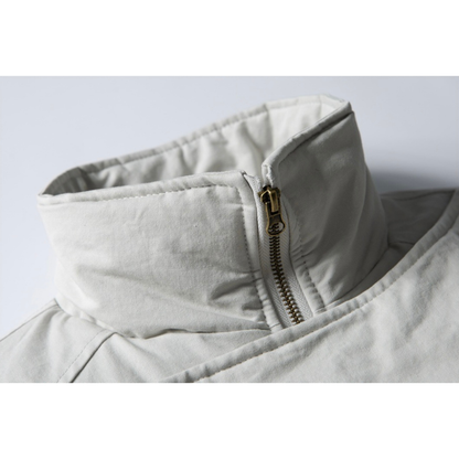 パテッド　スタンドカラー　ライダースジャケット　N1011