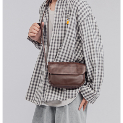 PUレザー　フラップ　ミニショルダーバッグ　N1202