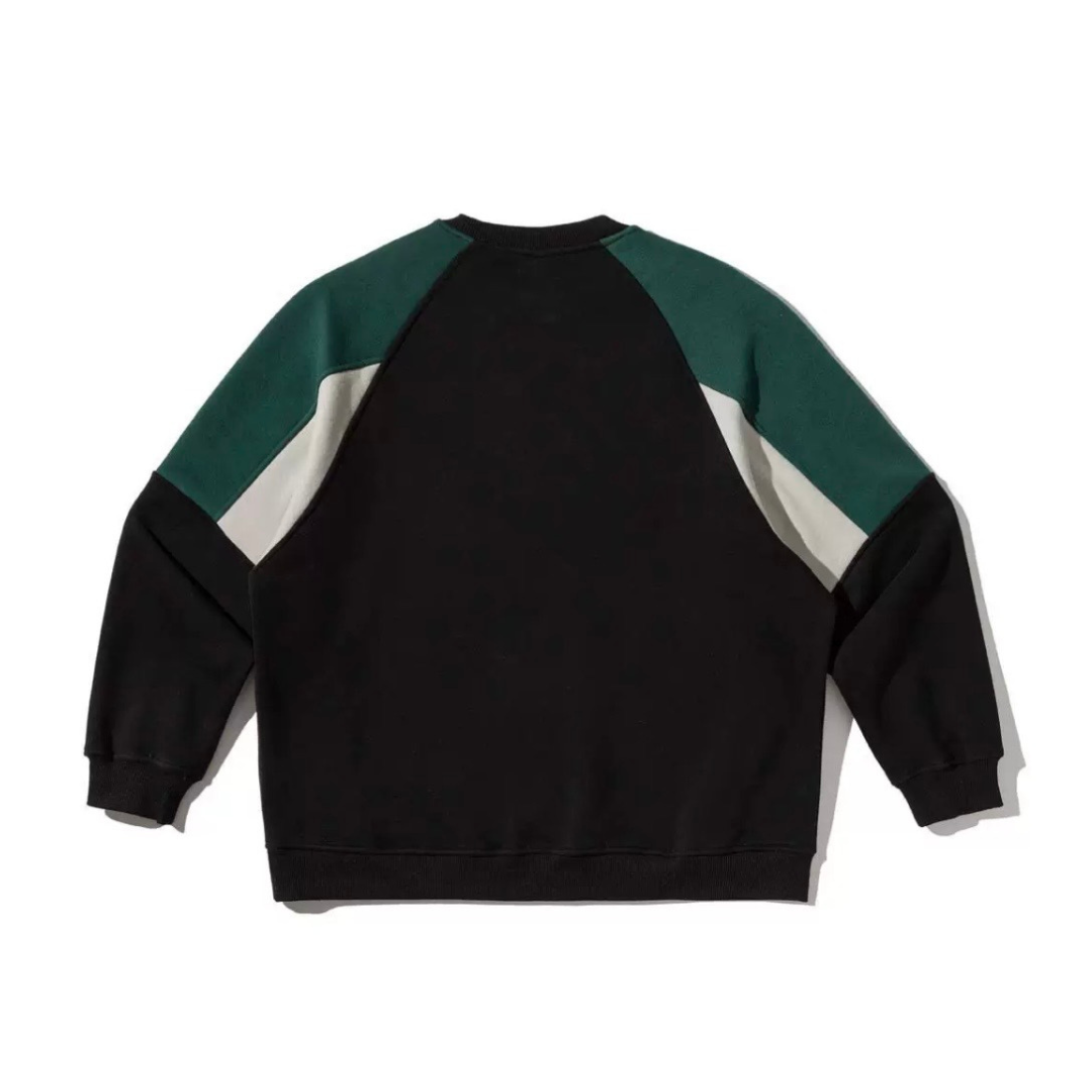 パネルカラー　クルーネックスウェット　N1239