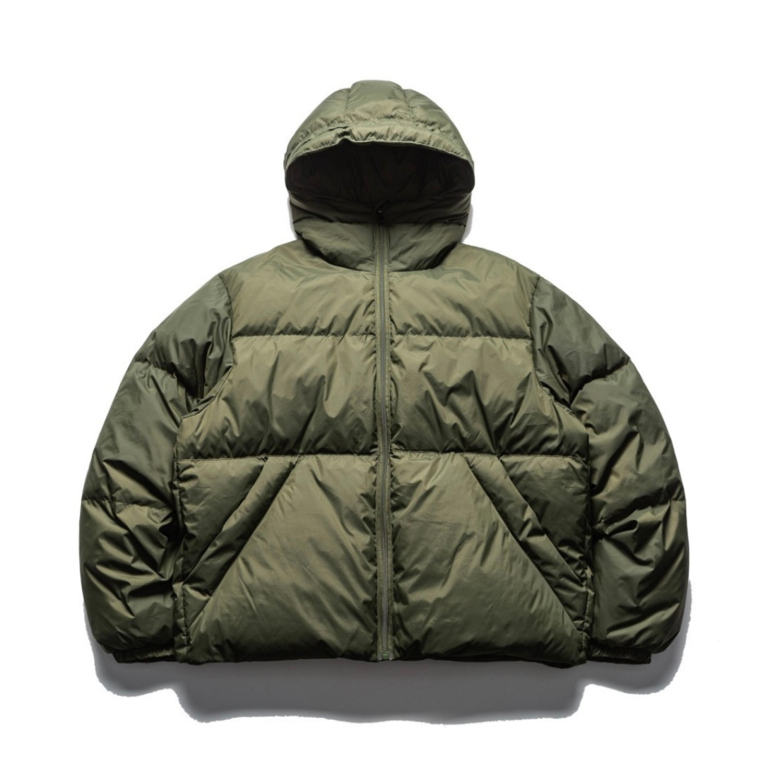 ナイロン　スラッシュポケット　ダウン　フードジャケット　N887