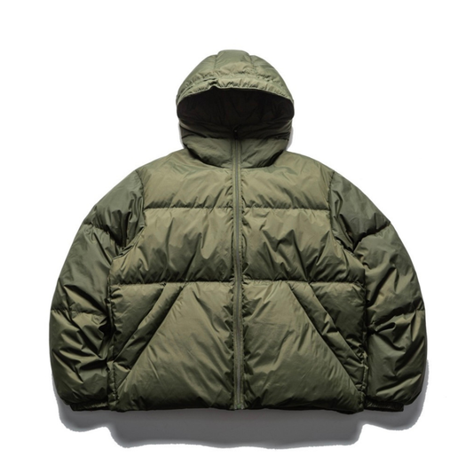 ナイロン　スラッシュポケット　ダウン　フードジャケット　N887