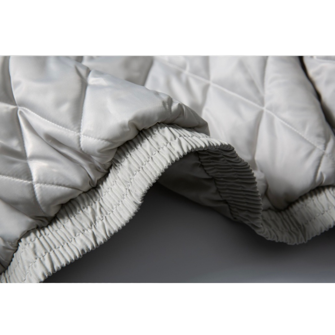 パテッド　スタンドカラー　ライダースジャケット　N1011