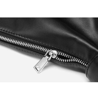 PUレザー　メタルストラップ　ショルダーバッグ　N1200