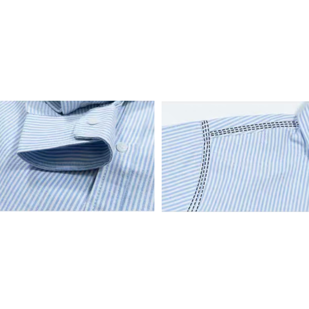 ロンドンストライプ　ワイド　シャツ　N290
