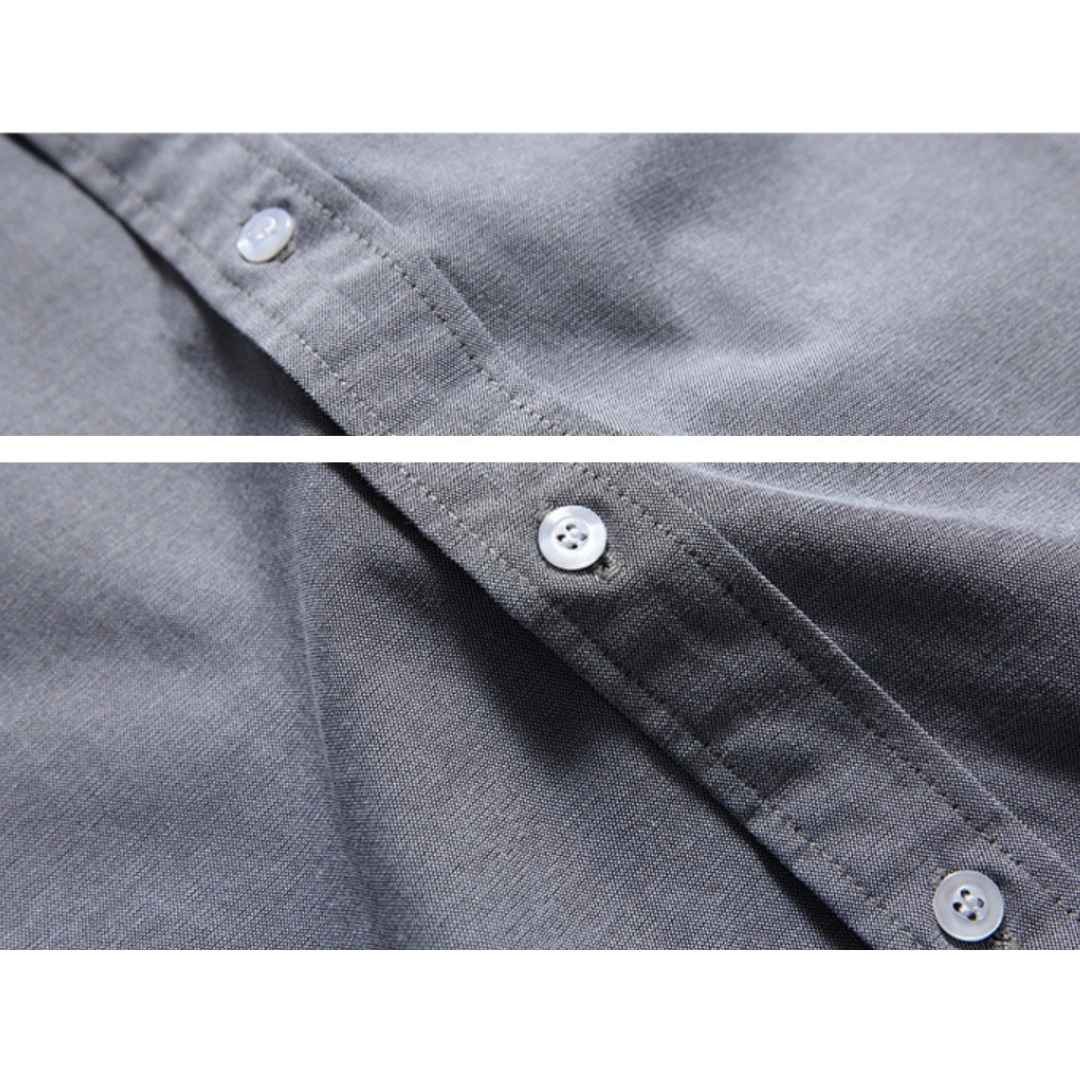 コットンポリエステル　ボタンダウンシャツ　N1229