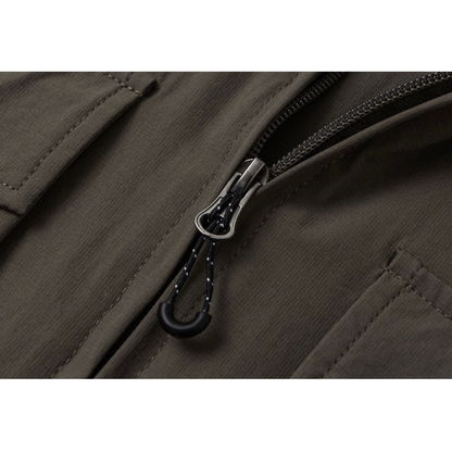 ストレッチナイロン　ウエストポケット付き　半袖シャツ　N1384