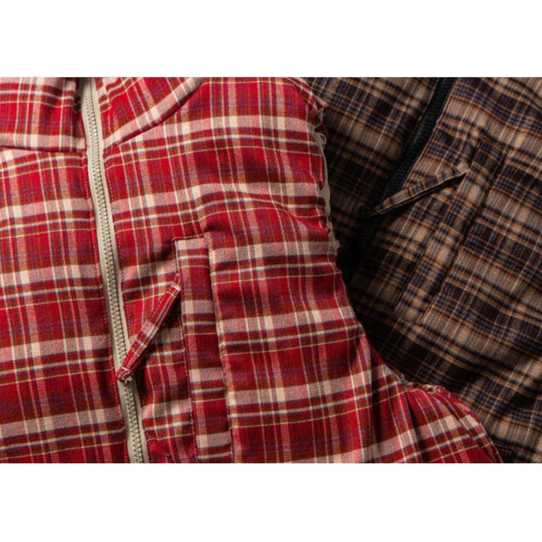 リバーシブル　スタンドカラー　パテッドベスト　N909