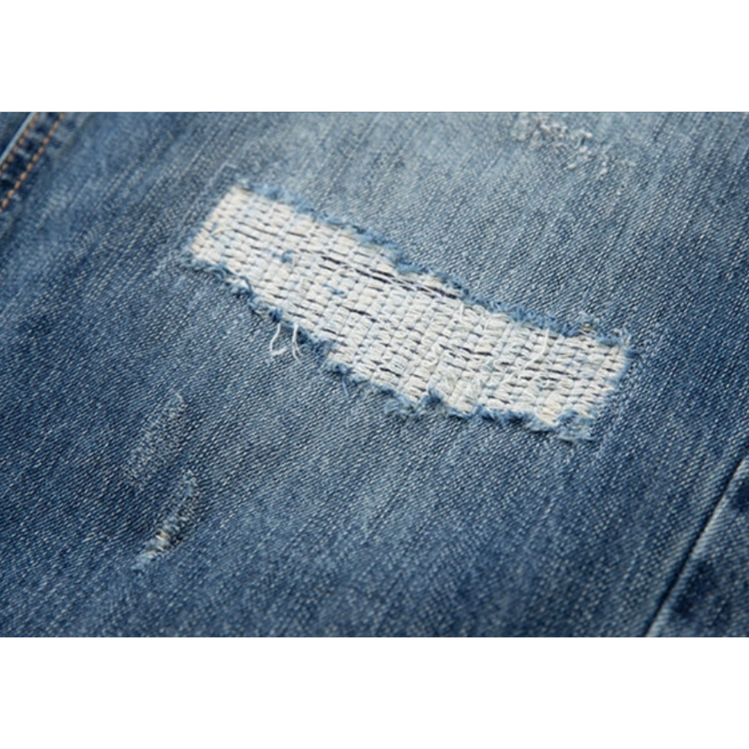 ダメージデニム　ワイド　パンツ　N990