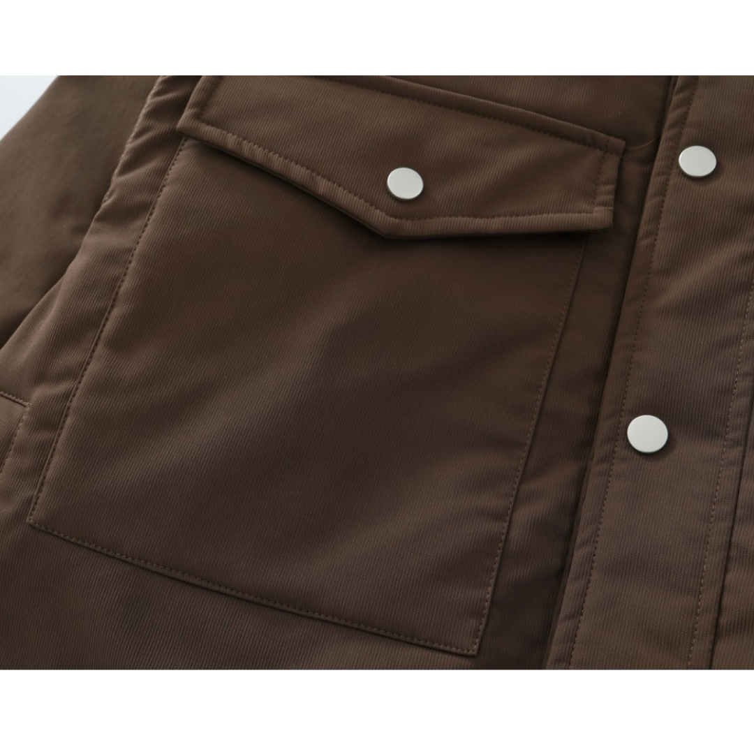 スナップボタン　スタンドカラージャケット　N889