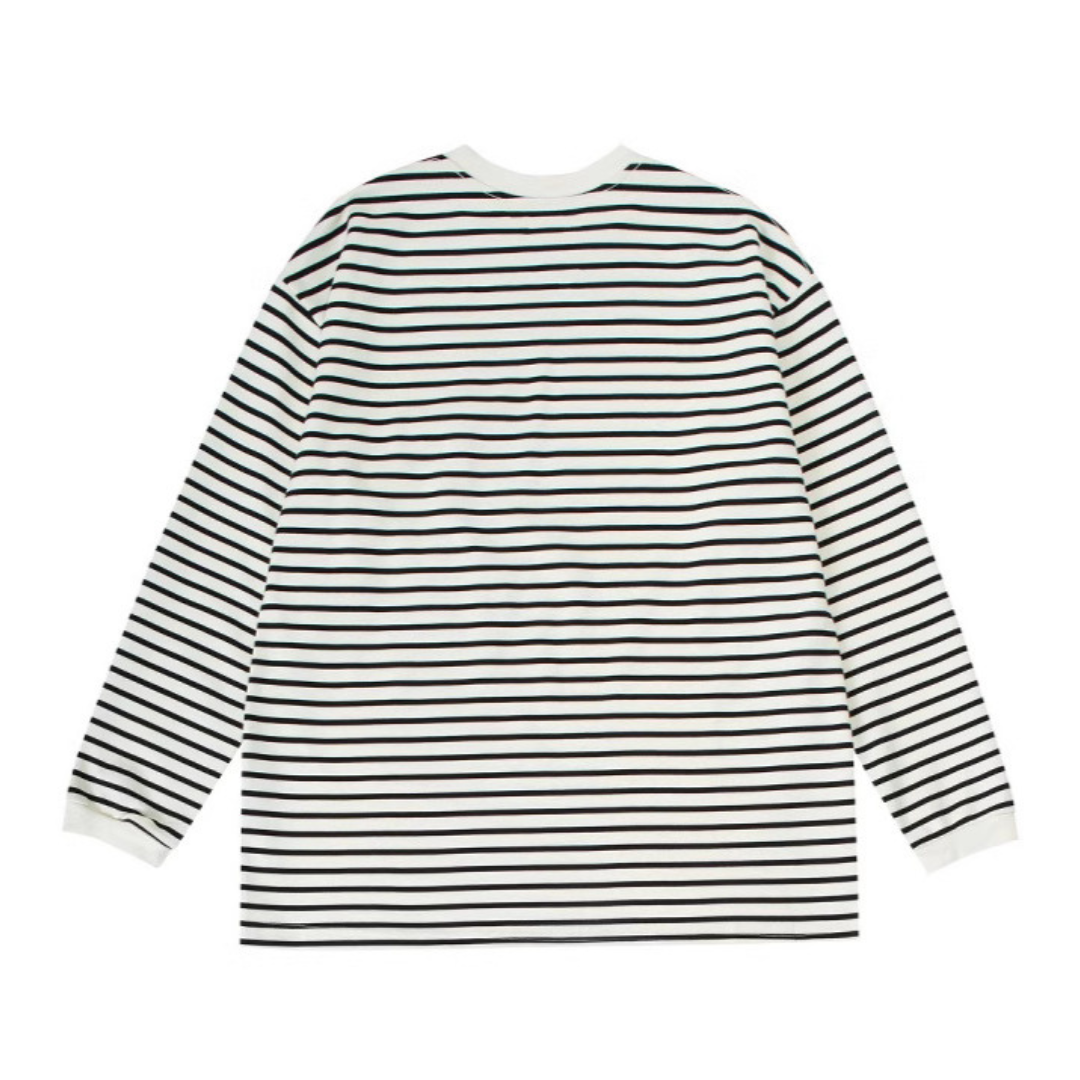 ルーズポケットボーダー　ロングスリーブ　Ｔシャツ　N382