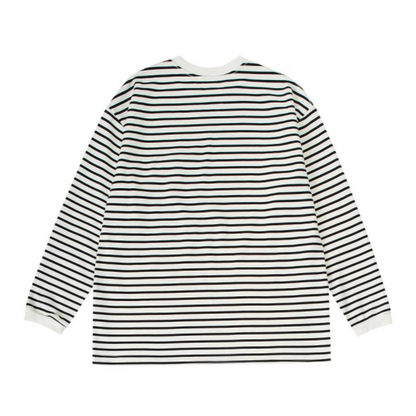 ルーズポケットボーダー　ロングスリーブ　Ｔシャツ　N382