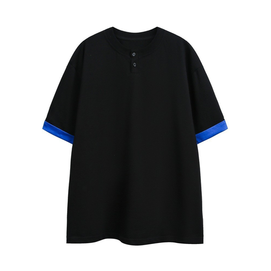 ブルーレイヤード　ヘンリーネック　Tシャツ　N1552