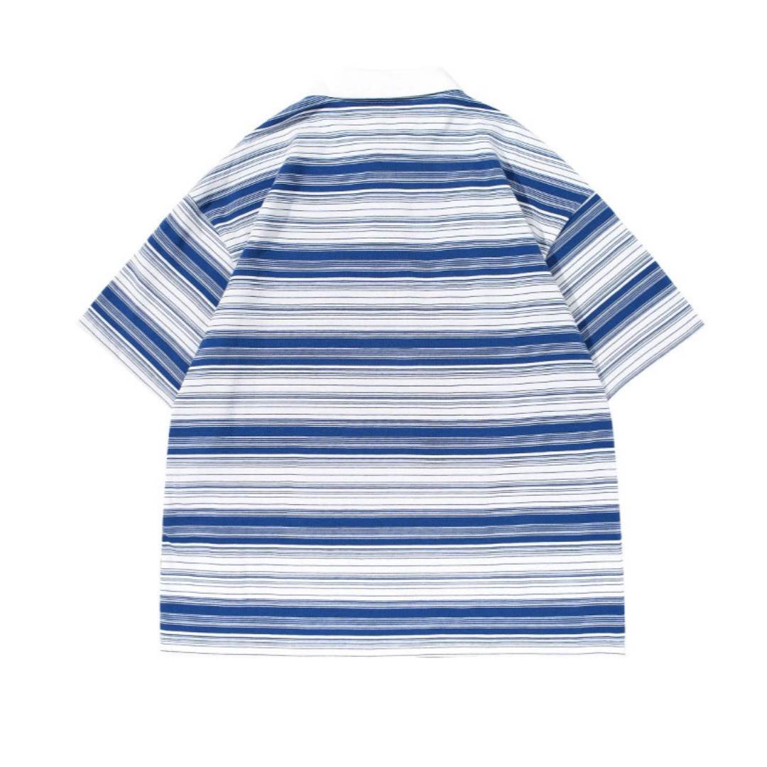 Gradient border polo shirt N385