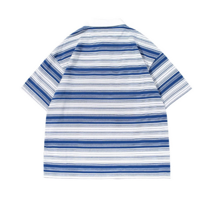 Gradient border polo shirt N385