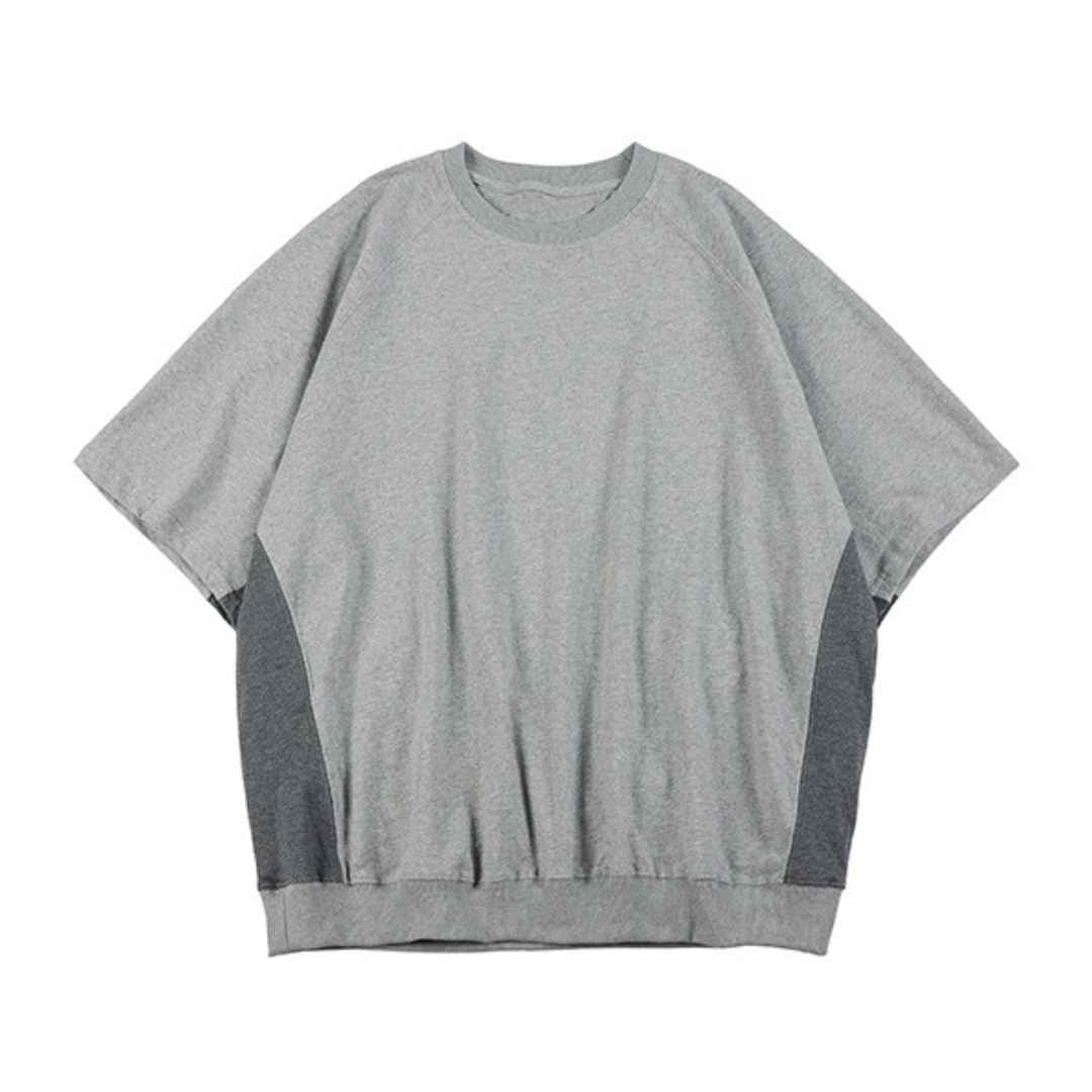 バイカラー　スウェット　ワイドTシャツ　N355