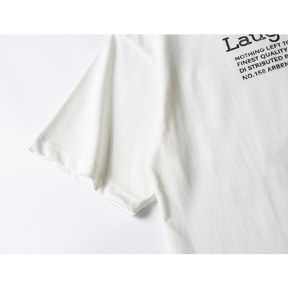 【Laughter Echoes】ミニマルプリント　Tシャツ　N315