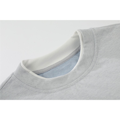 コットンポリ　バイカラーヘム　Tシャツ　N1591