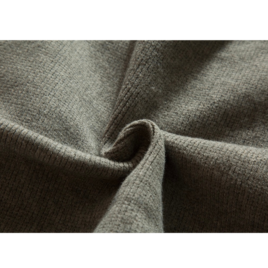 ミドルゲージニット　レイヤー　クルーネックカーディガン　N902