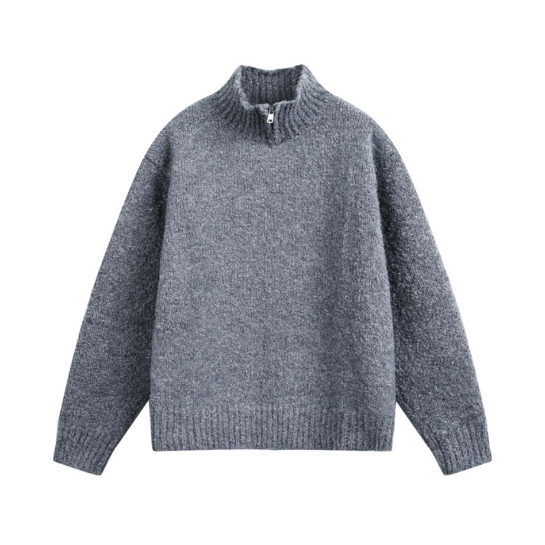 ブークレ　ハーフジップ　ニット　N931