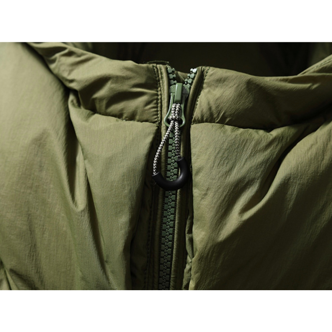 ホワイトダウン　ナイロン　フードジャケット　N955