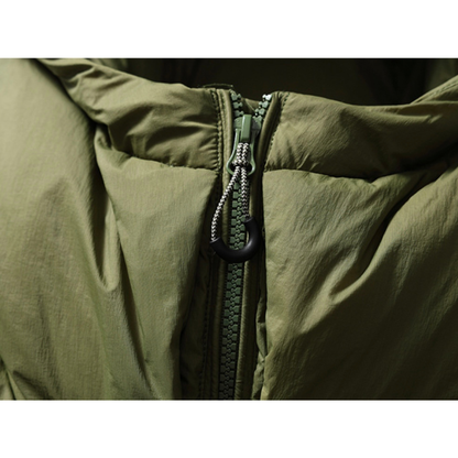 ホワイトダウン　ナイロン　フードジャケット　N955