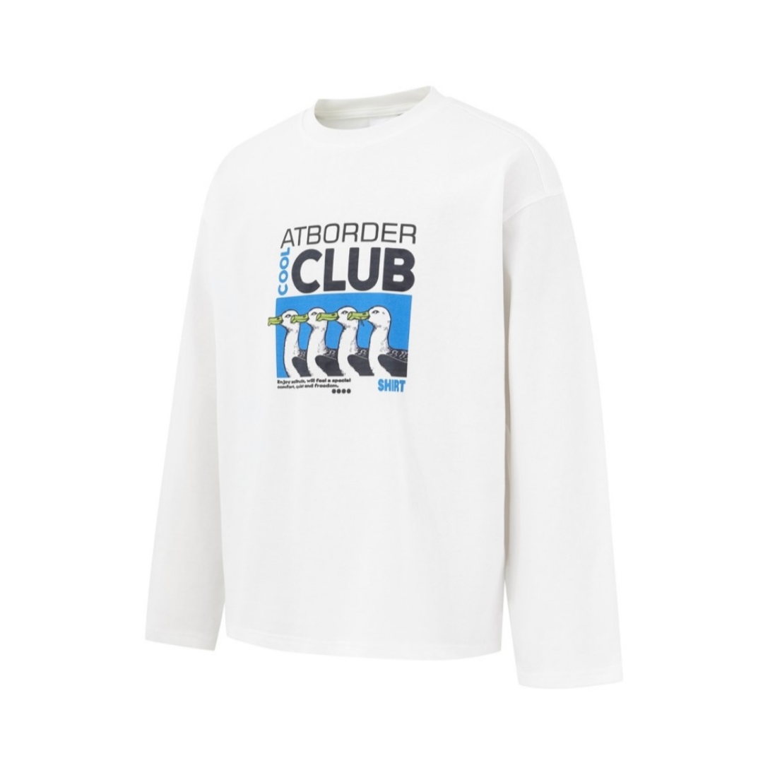 ダックプリント　長袖Tシャツ　N700