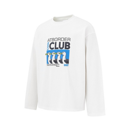 ダックプリント　長袖Tシャツ　N700