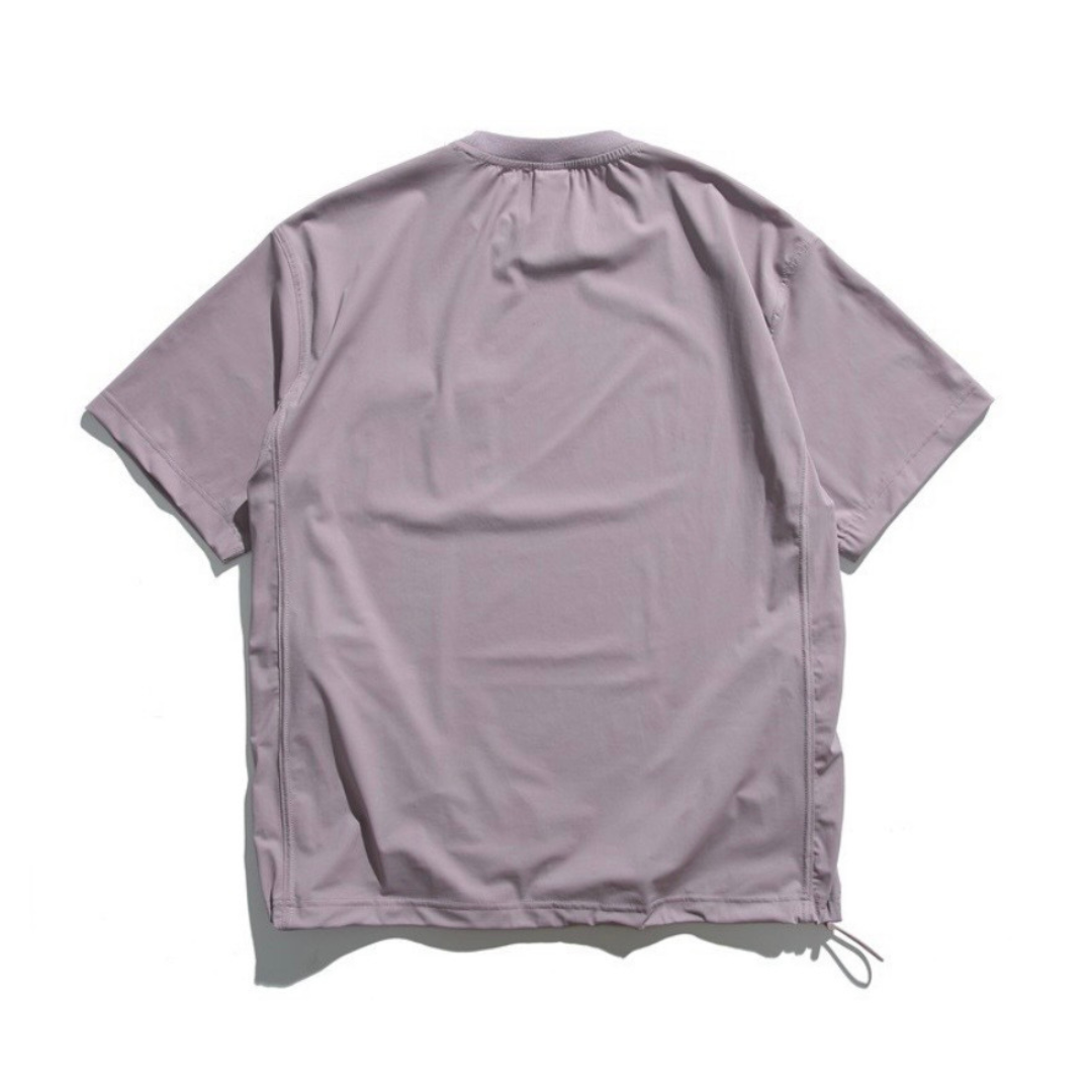 ストレッチナイロン　サイドジップポケット　Tシャツ　N1425