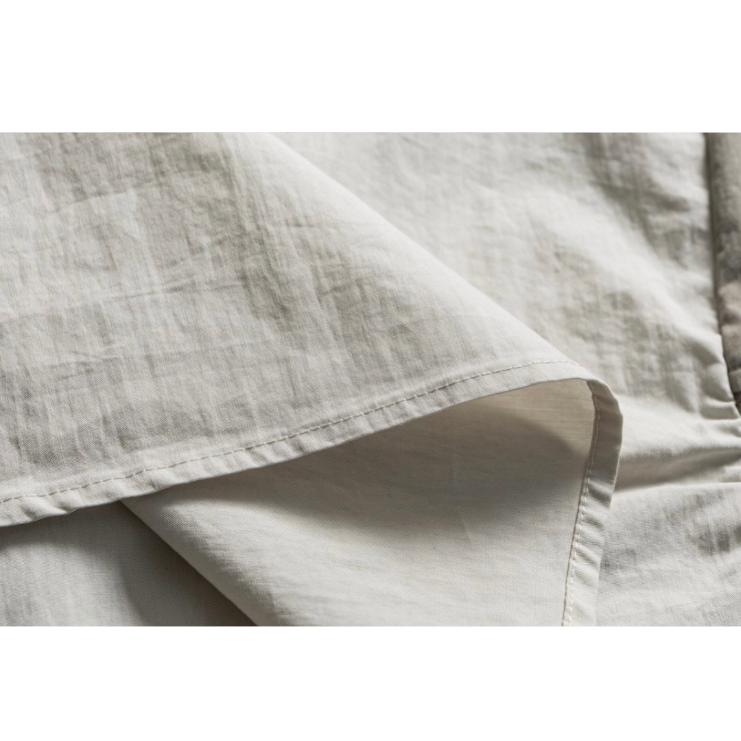 コットンナイロン　バイカラー　ポケット付き　シャツジャケット　N1235