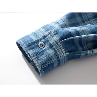 ポリエステル　シティチェック　レギュラーシャツ　N1146