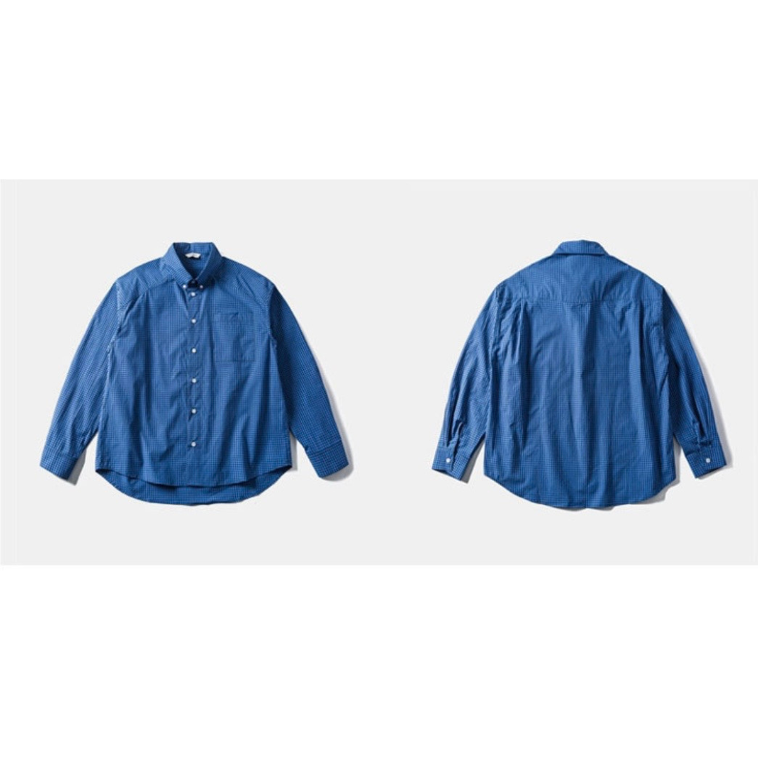 ブロード　ギンガムチェック　ボタンダウンシャツ　N1226