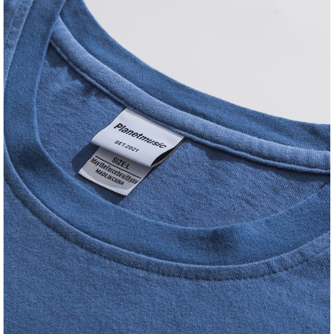 【Planetmusic】オーバーダイ　プリントTシャツ　N1541