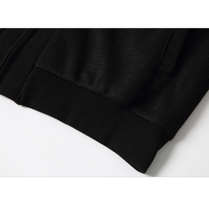 ストレッチポリエステル　ジップカーディガン　N1091