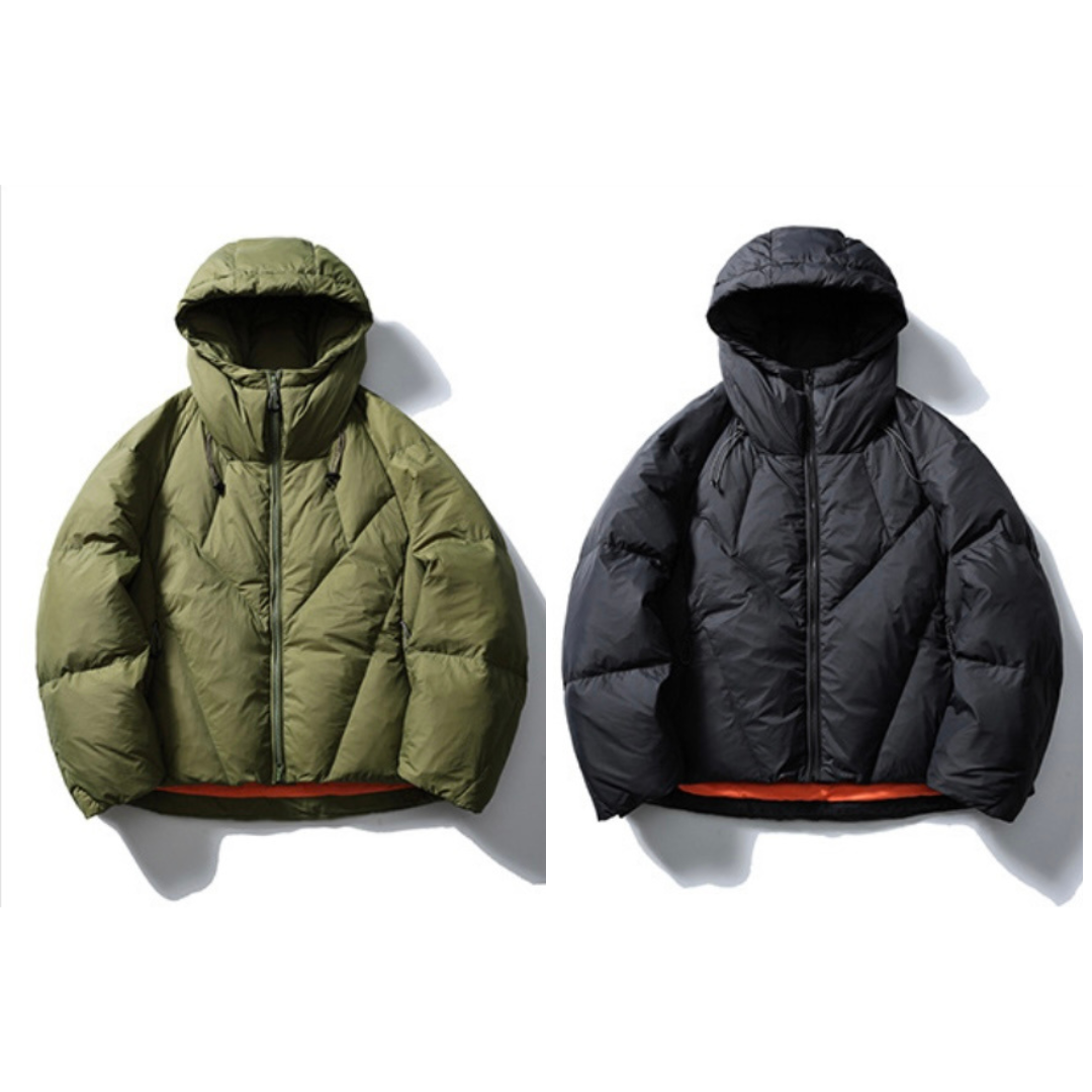 ホワイトダウン　ナイロン　フードジャケット　N955