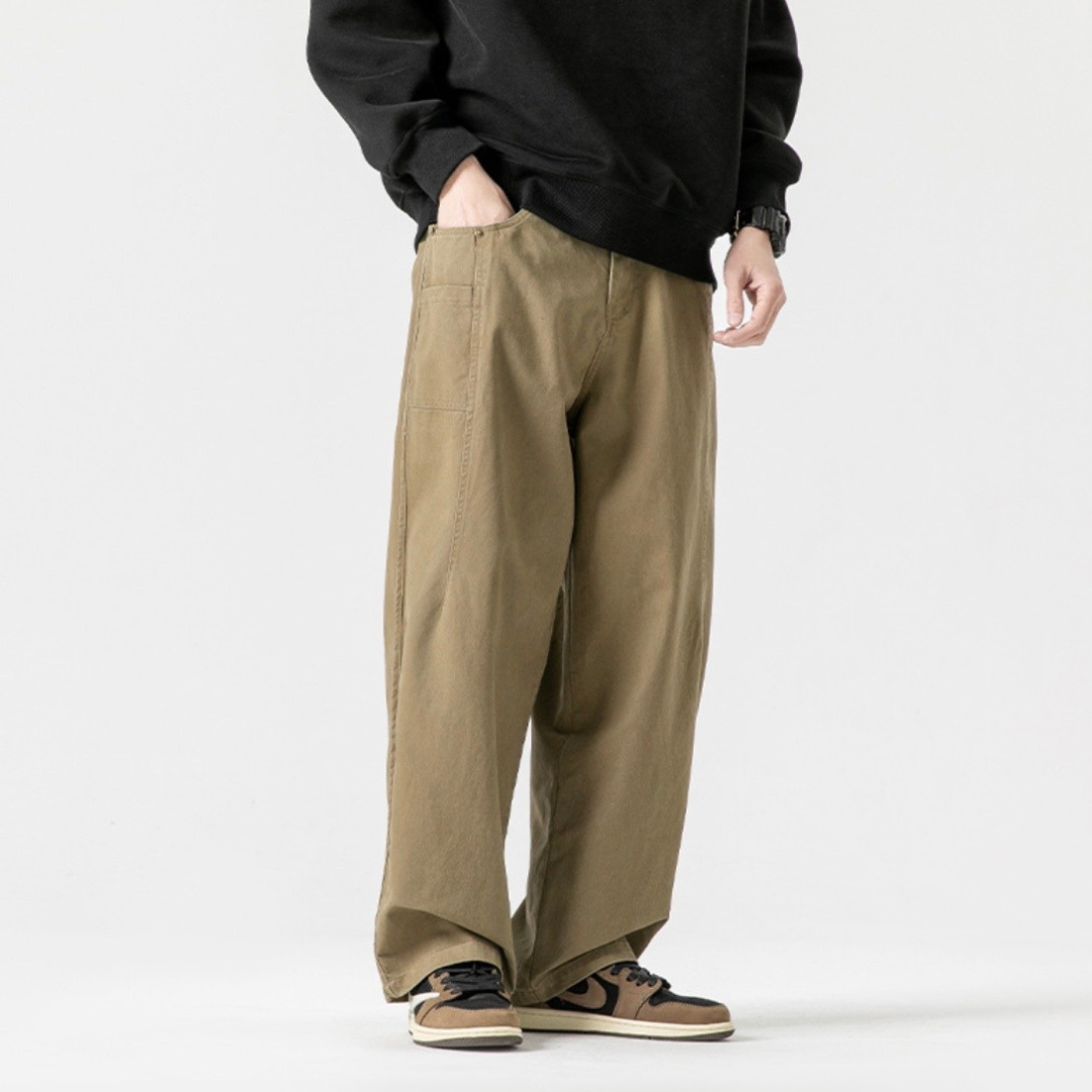 ステッチタック　チノ　ワイドパンツ　N1240