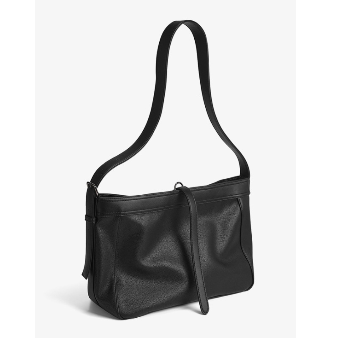 PUレザー　ラインストラップ　ショルダーバッグ　N1150