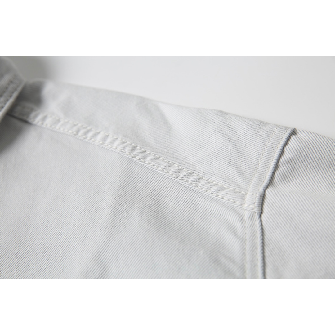 ダメージ　デニム　シャツジャケット　N1095