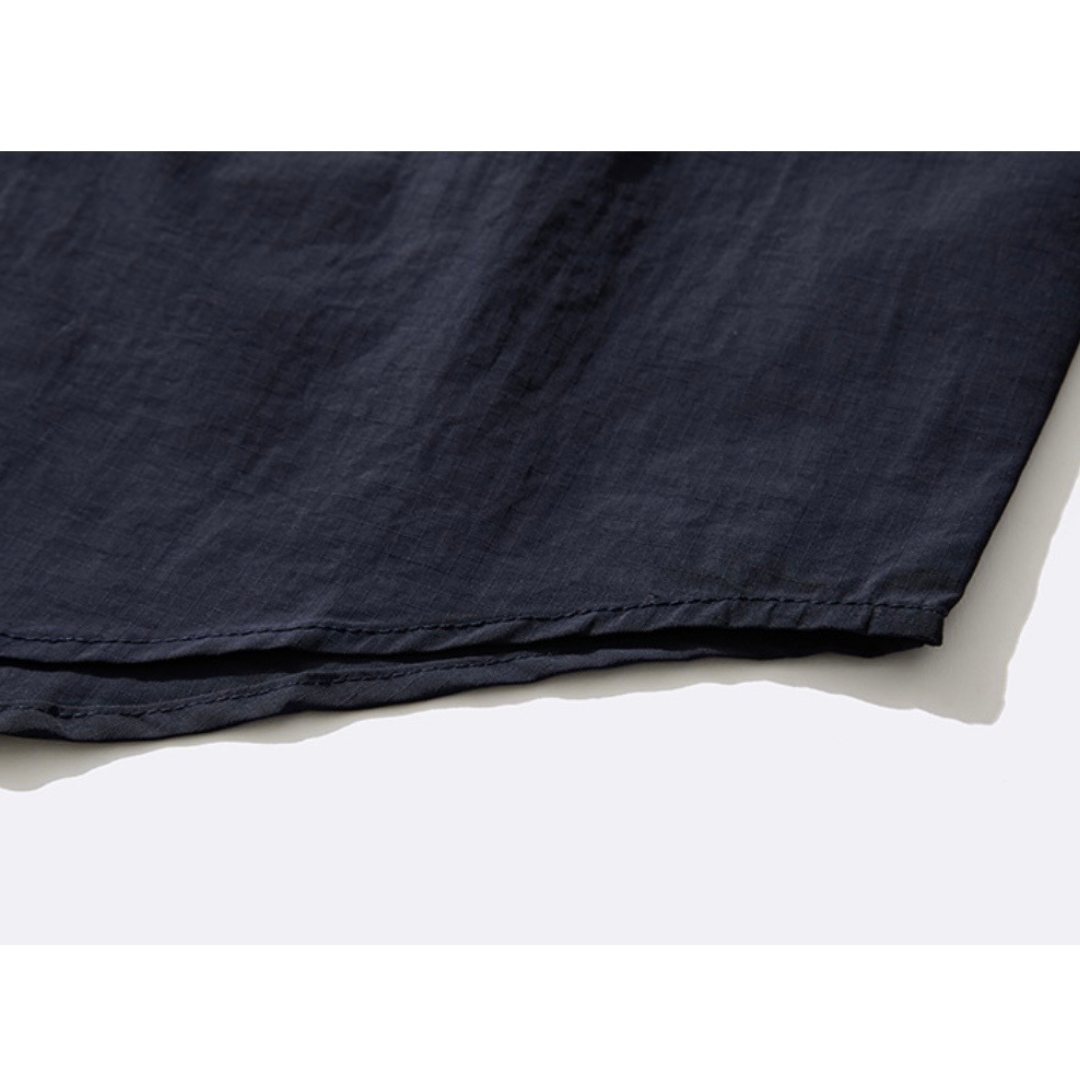 バイカラー　ネイビーブルー　レギュラーシャツ　N1281