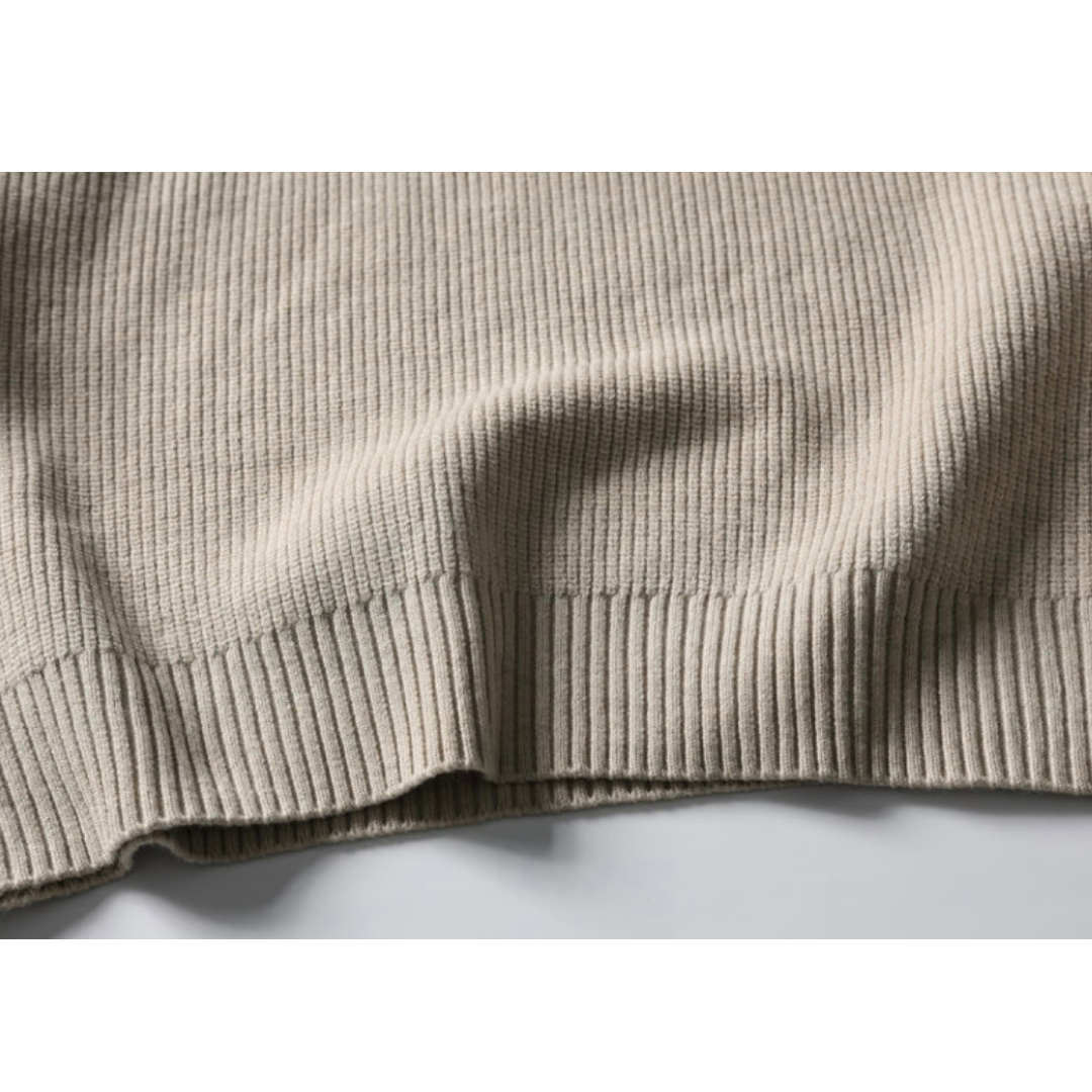 ポロカラー　リブニット　N987