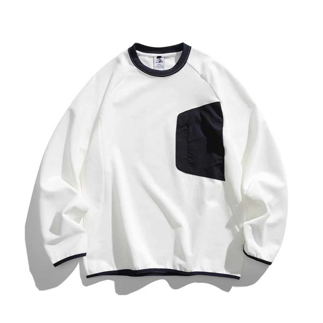 ストレッチ　バイカラー長袖Ｔシャツ　N1088