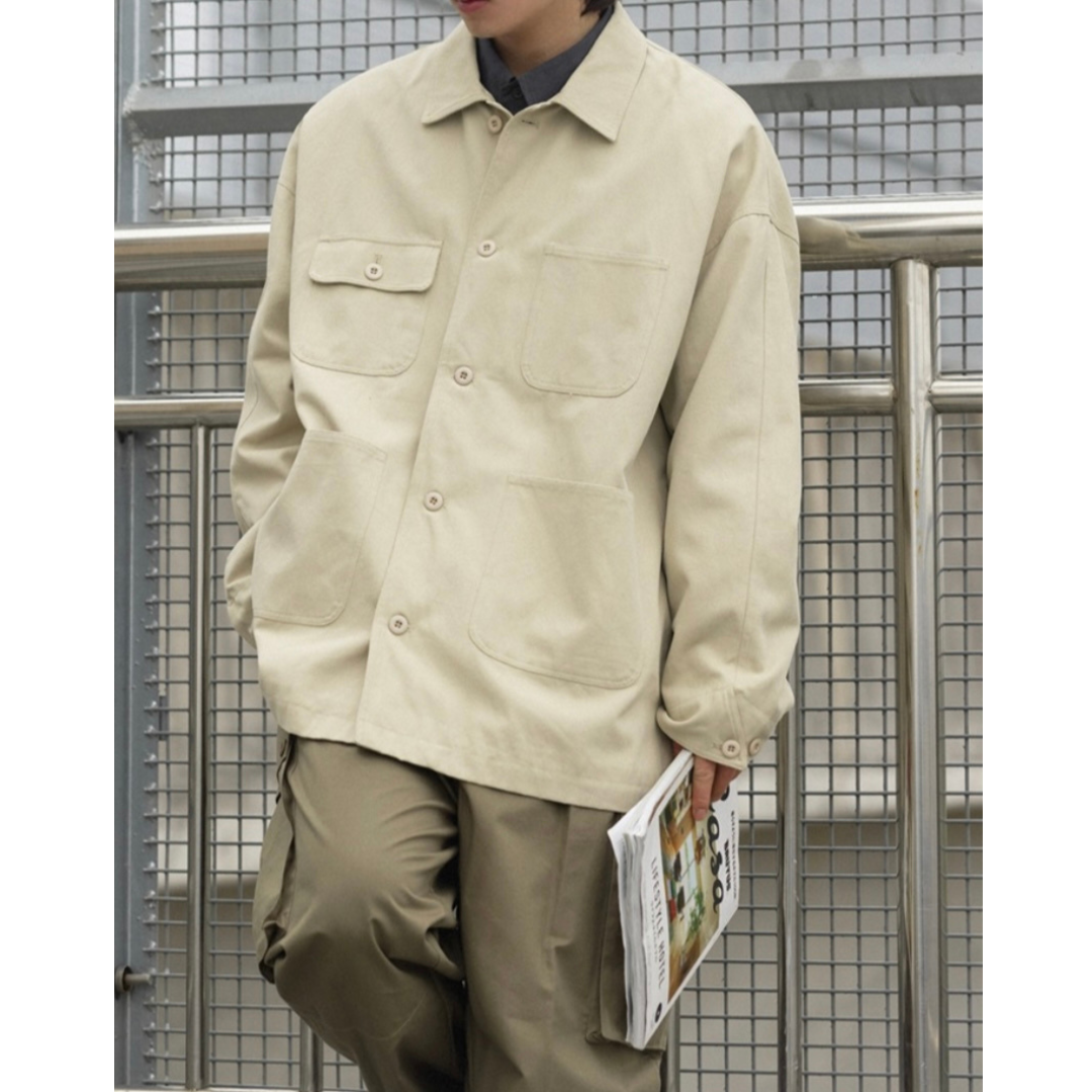 プレーンコットン　カバーオール　ジャケット　N249