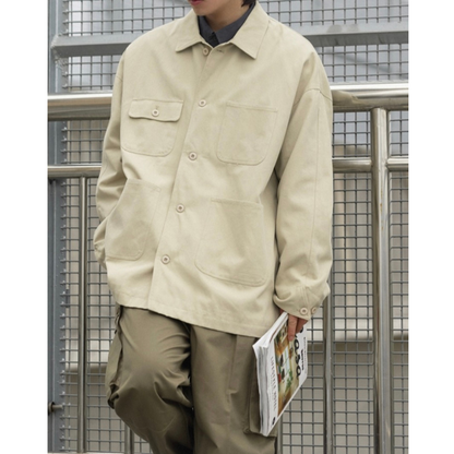 プレーンコットン　カバーオール　ジャケット　N249
