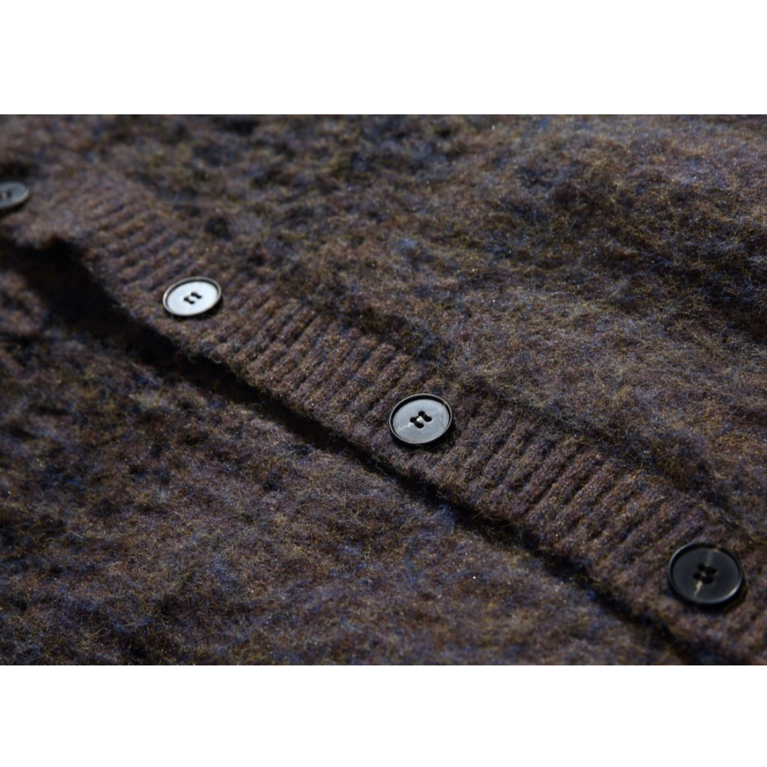 フェードジャガード　ストレッチニット　カーディガン　N883