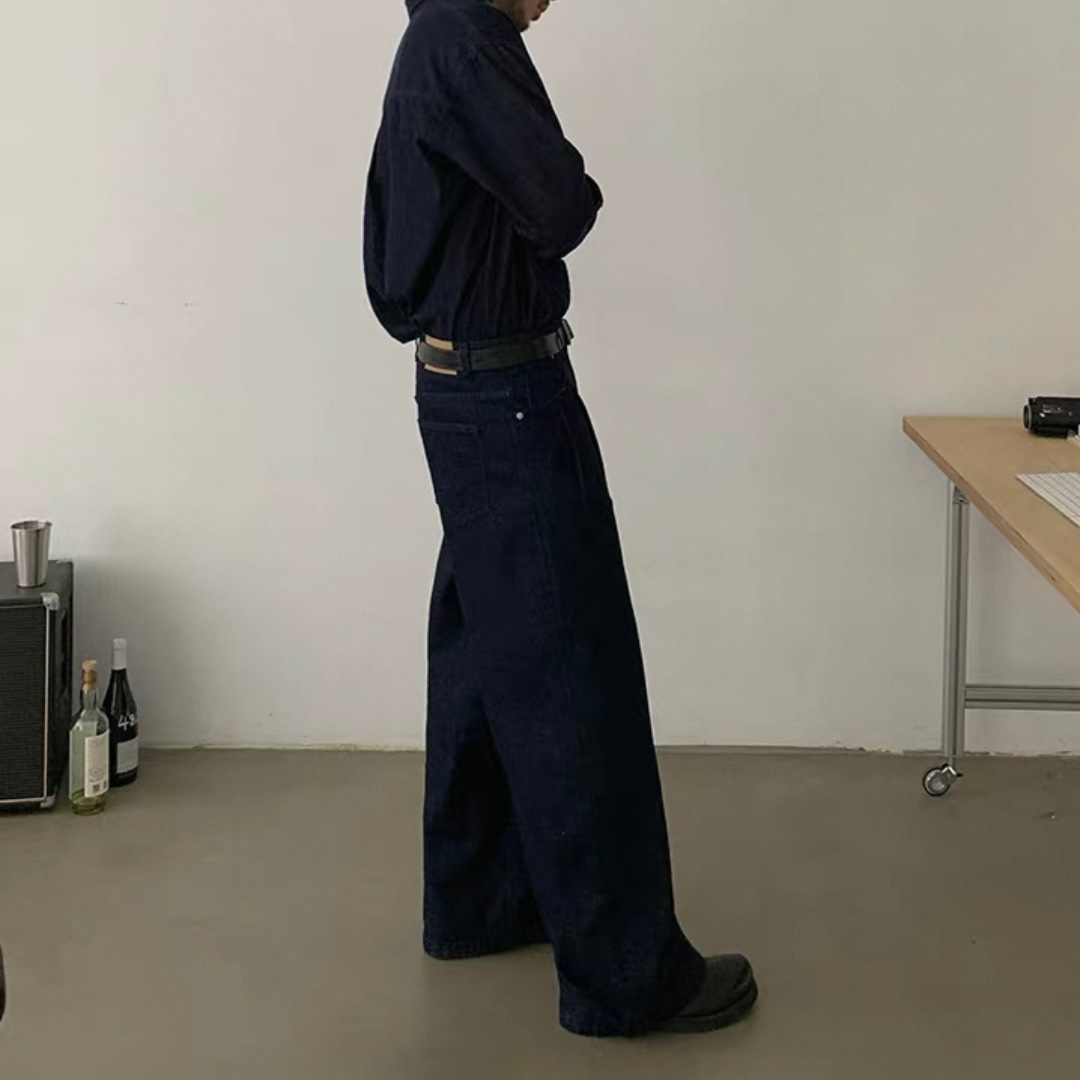 ツータックワイド　デニムパンツ　N647