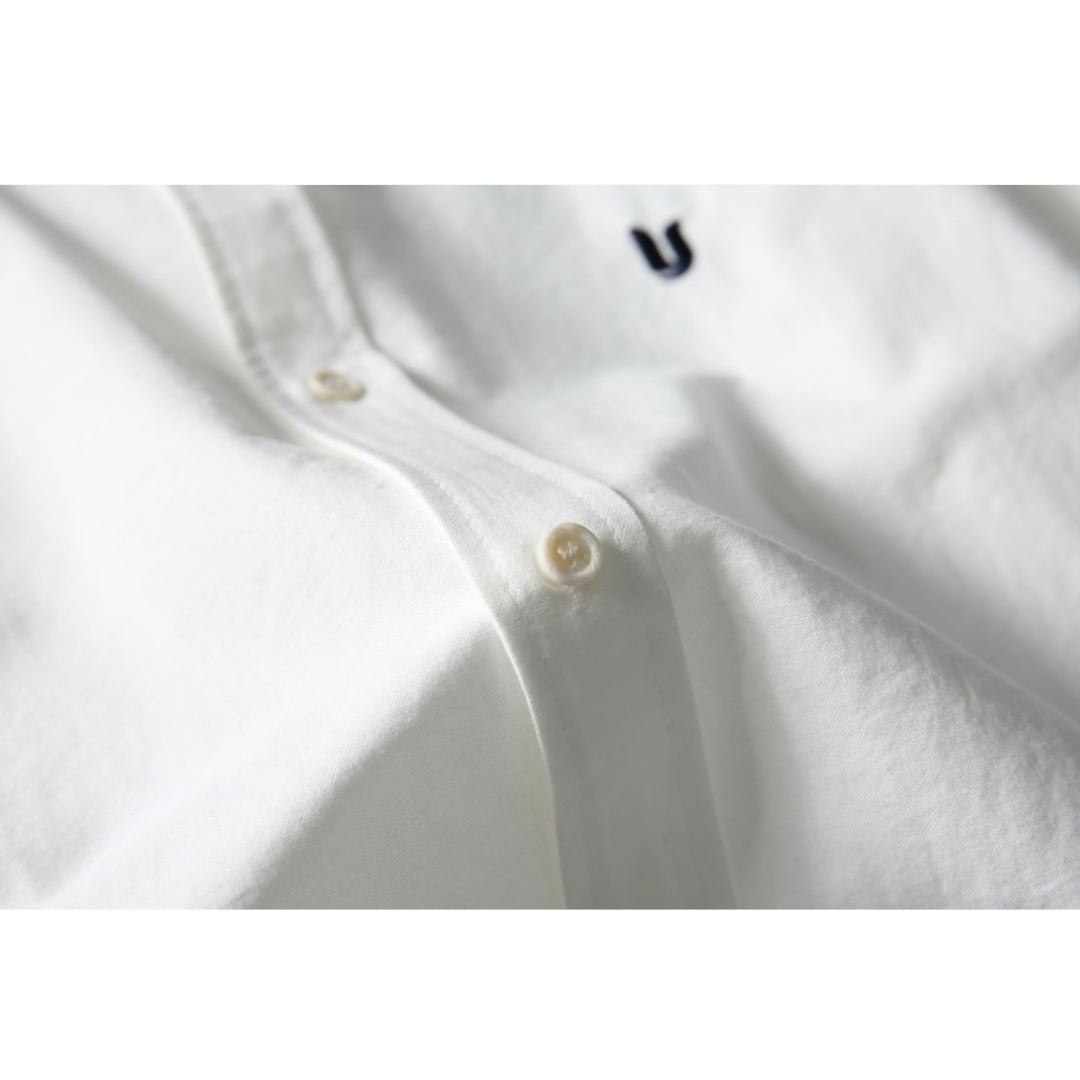 ワンポイント刺繍　ブロードシャツ　N1062