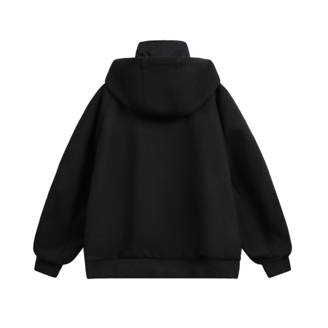 ダウンライナー　フェイクレイヤード　フードジャケット　N1007