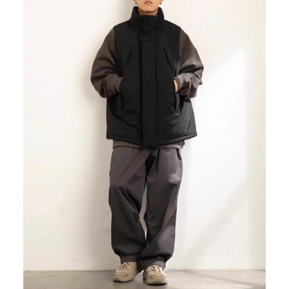 ソロナ　パテッドスタンドカラー　ベスト　N928