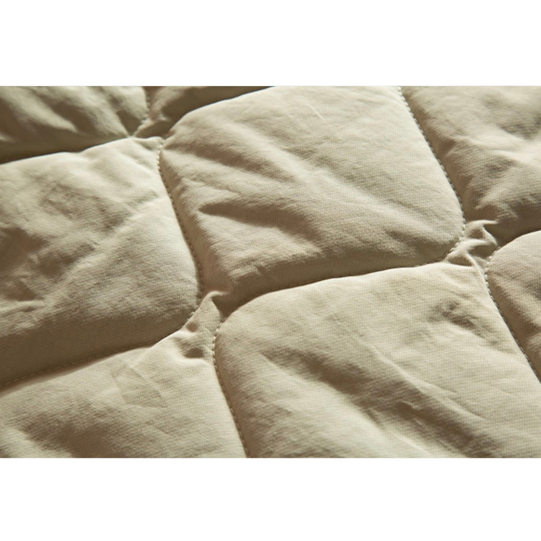 キルティング　リブカラージャケット　N905